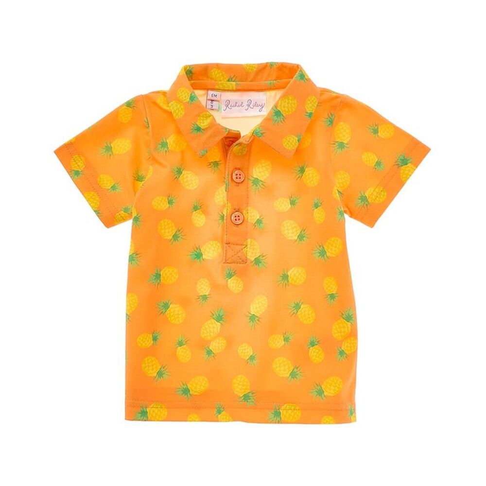 Rachel Riley Girls  Pineapple Polo Shirt